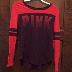 Pink long sleeve T shirt